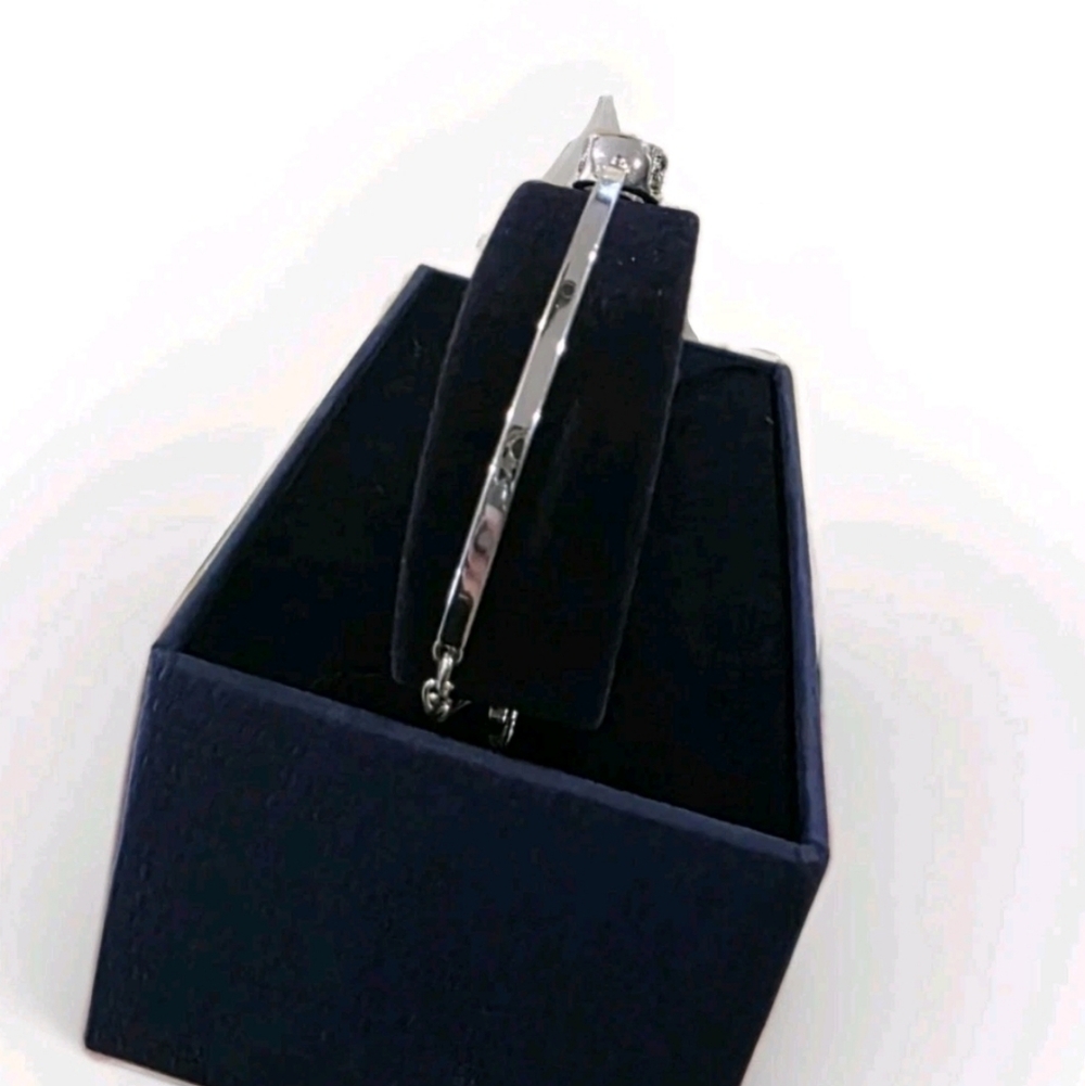 Swarovski Bracelet Round cut, Oval shape, Blue, Rhodium plated - Picture 4 of 9